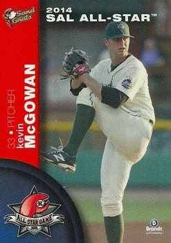 2014 Brandt South Atlantic League South Division All-Stars #15 Kevin McGowan Front