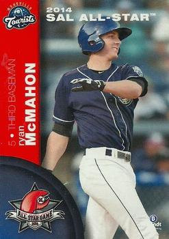 2014 Brandt South Atlantic League South Division All-Stars #16 Ryan McMahon Front