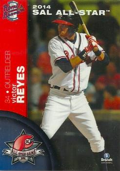 2014 Brandt South Atlantic League South Division All-Stars #20 Victor Reyes Front