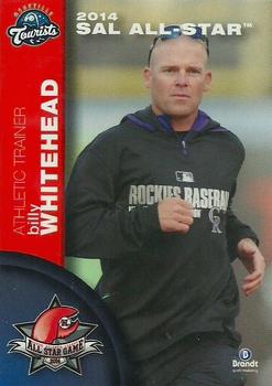 2014 Brandt South Atlantic League South Division All-Stars #30 Billy Whitehead Front
