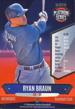 2015 Platinum Series #NNO Ryan Braun Front