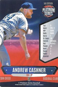 2015 Platinum Series #NNO Andrew Cashner Front