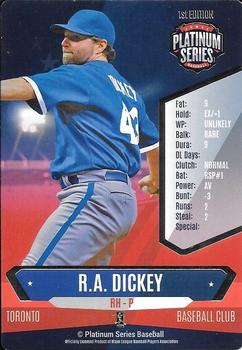 2015 Platinum Series #NNO R.A. Dickey Front