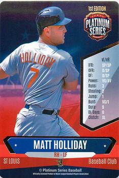 2015 Platinum Series #NNO Matt Holliday Front