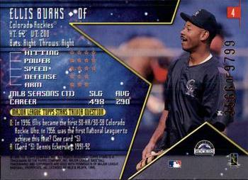 1998 Topps Stars #4 Ellis Burks Back