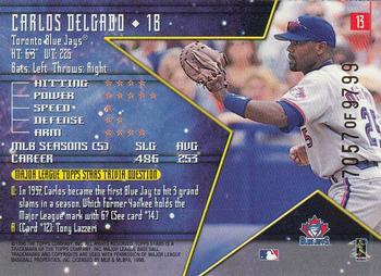 1998 Topps Stars #13 Carlos Delgado Back