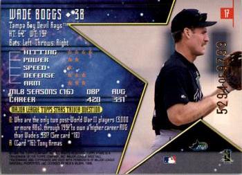 1998 Topps Stars #17 Wade Boggs Back