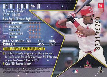 1998 Topps Stars #56 Brian Jordan Back
