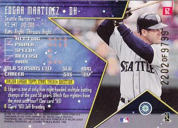 1998 Topps Stars #62 Edgar Martinez Back
