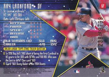 1998 Topps Stars #67 Ray Lankford Back