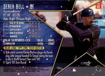 1998 Topps Stars #68 Derek Bell Back