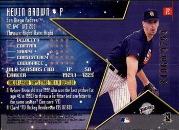 1998 Topps Stars #72 Kevin Brown Back