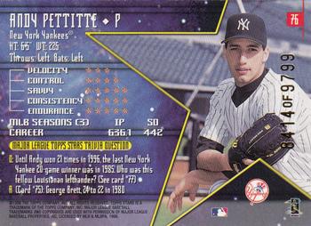 1998 Topps Stars #76 Andy Pettitte Back