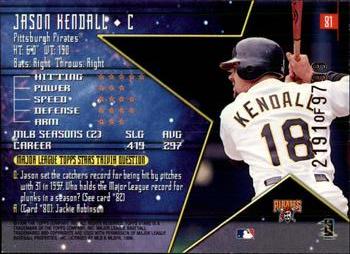 1998 Topps Stars #81 Jason Kendall Back