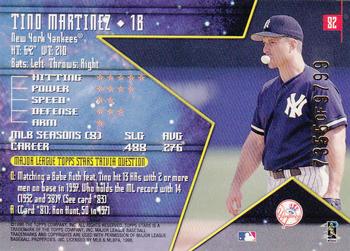 1998 Topps Stars #82 Tino Martinez Back