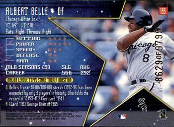 1998 Topps Stars #133 Albert Belle Back