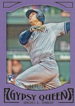 2016 Topps Gypsy Queen - Framed Purple #72 Gary Sanchez Front
