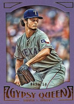 2016 Topps Gypsy Queen - Framed Purple #85 Yu Darvish Front