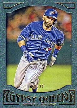 2016 Topps Gypsy Queen - Framed Green #12 Jose Bautista Front