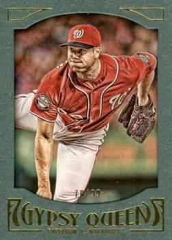 2016 Topps Gypsy Queen - Framed Green #53 Jonathan Papelbon Front