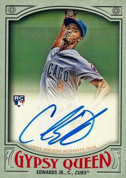 2016 Topps Gypsy Queen - Autographs Green #GQA-CE Carl Edwards Jr. Front