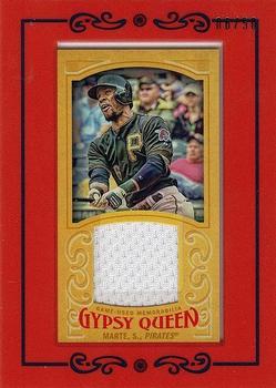 2016 Topps Gypsy Queen - Mini Relic Gold #GMR-SM Starling Marte Front