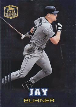 1998 Topps Stars ‘N Steel #6 Jay Buhner Front