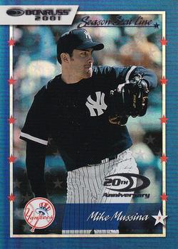 2001 Donruss - Stat Line Season #46 Mike Mussina Front