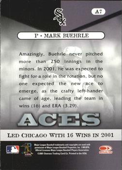 2001 Donruss Class of 2001 - Aces #A7 Mark Buehrle  Back