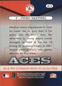 2001 Donruss Class of 2001 - Aces #A14 Pedro Martinez  Back
