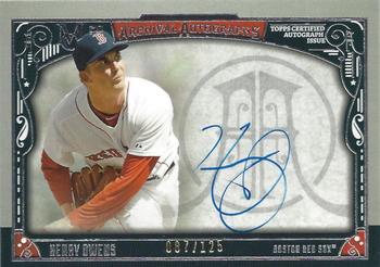 2016 Topps Museum Collection - Archival Autographs #AA-HOW Henry Owens Front