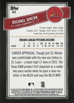 2016 Topps Museum Collection - Green #83 Michael Wacha Back