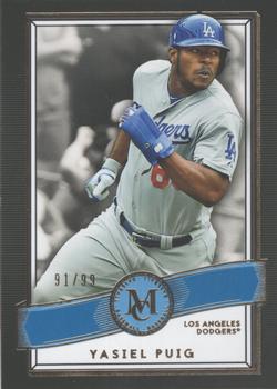 2016 Topps Museum Collection - Blue #29 Yasiel Puig Front