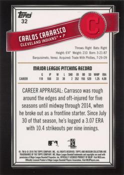 2016 Topps Museum Collection - Blue #32 Carlos Carrasco Back