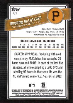 2016 Topps Museum Collection - Blue #61 Andrew McCutchen Back