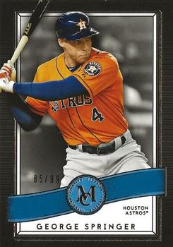 2016 Topps Museum Collection - Blue #74 George Springer Front