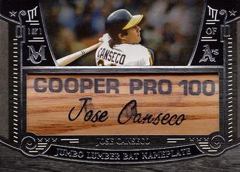 2016 Topps Museum Collection - Jumbo Lumber Bat Nameplate #JLNP-JC Jose Canseco Front