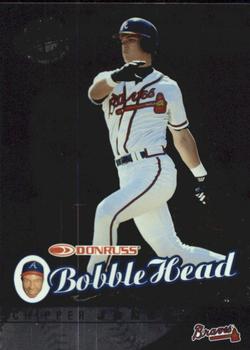 2001 Donruss Class of 2001 - Bobble Head Cards #13 Chipper Jones  Front