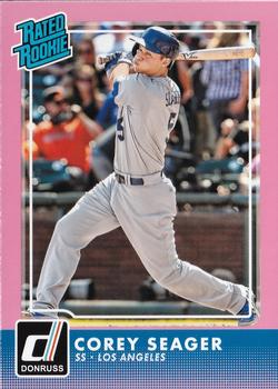 2016 Donruss - Pink Border #32 Corey Seager Front