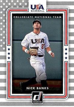 2016 Donruss - USA Collegiate National Team #USA-8 Nick Banks Front