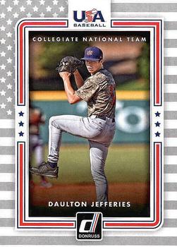 2016 Donruss - USA Collegiate National Team #USA-20 Daulton Jefferies Front