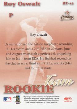 2001 Donruss Class of 2001 - Rookie Team #RT-12 Roy Oswalt  Back