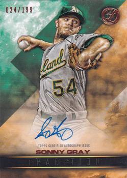 2016 Topps Legacies of Baseball - Tradition Autographs #TRA-SG Sonny Gray Front