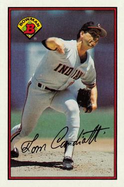 1989 Bowman #80 Tom Candiotti Front