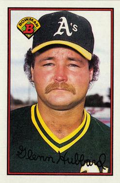 Glenn Hubbard - Athletics #34 Score 1989 Baseball Trading Card