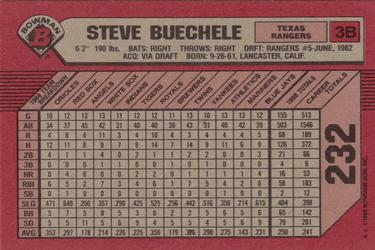 1989 Bowman #232 Steve Buechele Back