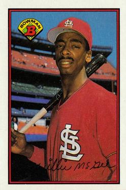 1989 Bowman #442 Willie McGee Front