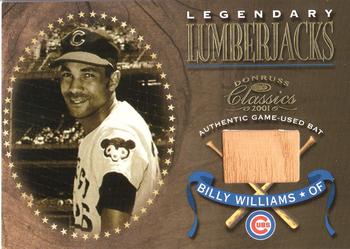2001 Donruss Classics - Legendary Lumberjacks #LL-30 Billy Williams Front