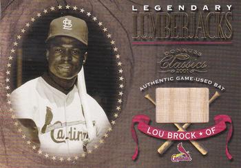 2001 Donruss Classics - Legendary Lumberjacks #LL-47 Lou Brock Front
