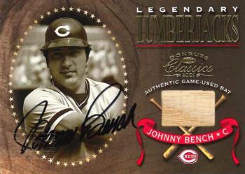 2001 Donruss Classics - Legendary Lumberjacks Autographs #LL35 Johnny Bench  Front